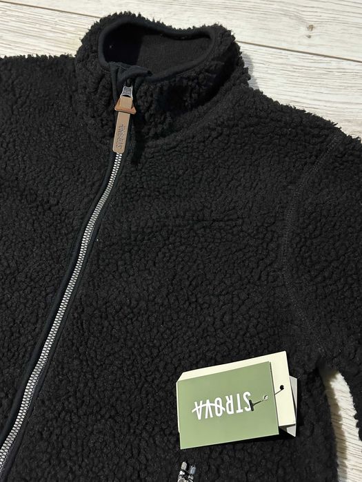 STROVA kurtka polarowa pluszowa polar bluza baranek ocieplana góry XS