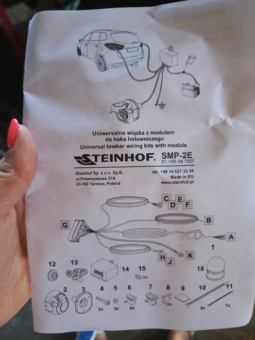 Hak Opel Astra steinhof O-116 z wiązką i modułem