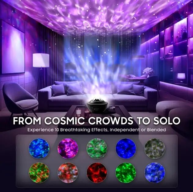 Проектор зоряного неба Галактика з пультом та колонкою Bluetooth