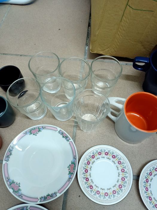 Conjunto variado louça/loiça