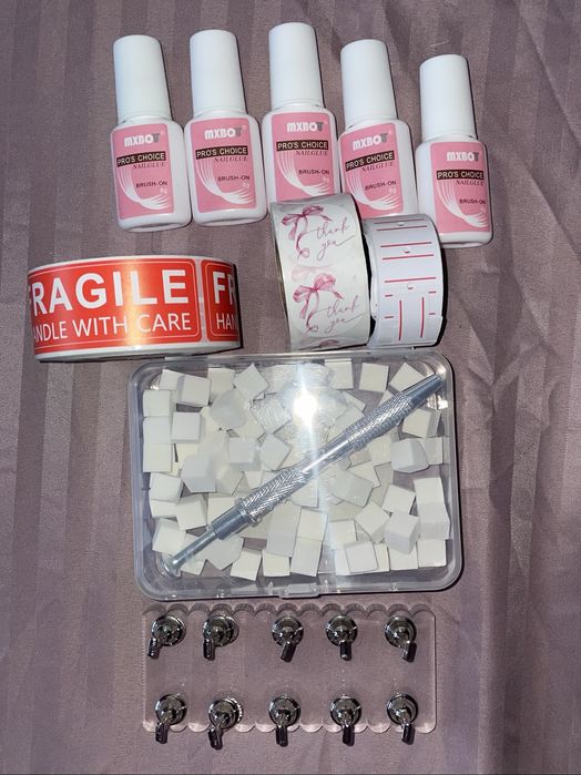 набір гель лаків / набір для створення накладних нігтів / тіпси стрази