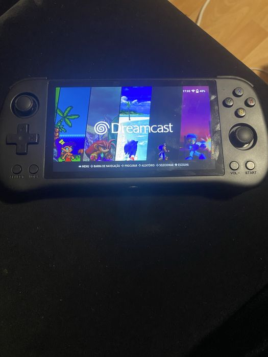 Consola Powkiddy X55  com 58593 jogos rocknix –Nova + Bolsa + Extras