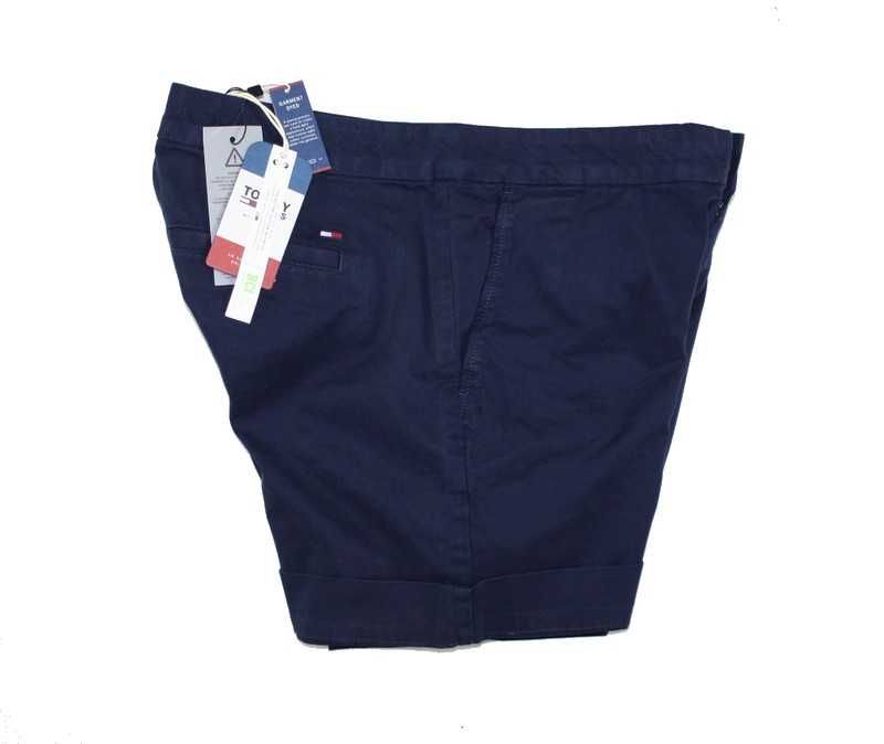 Spodenki Tommy Jeans Chino Short damskie granatowe Hilfiger nowe - W30