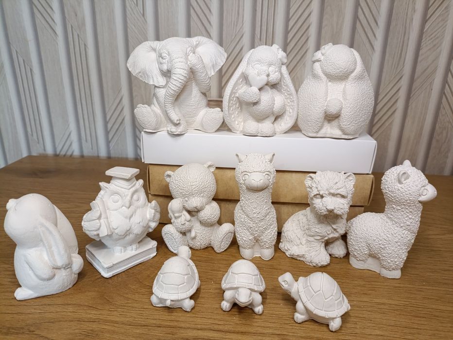 Гіпсові фігурки розмальовки