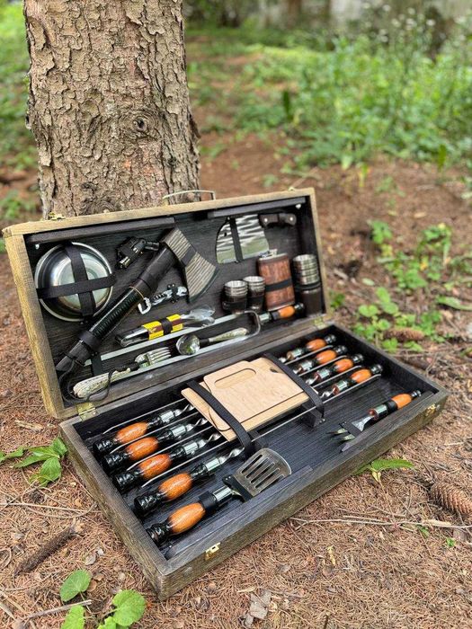 РОЗПРОДАЖ / Набір шампурів у кейсі від виробника Шампура в кейсі