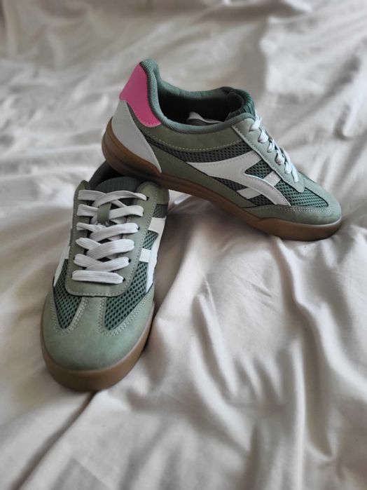 Zielone sneakersy damskie 39 oliwkowe