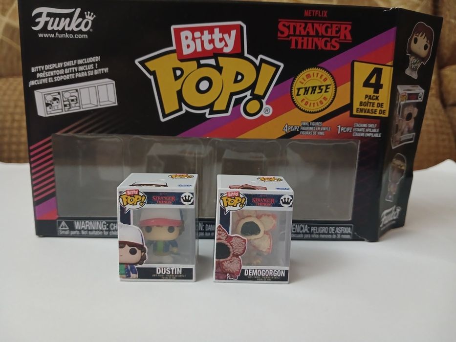 Фігурки Funko Pop Bitty Pop дивні дива, Dustin, Demogorgan