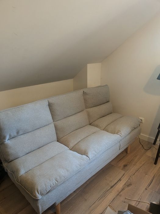 Wygodna sofa / kanapa rozkładana 3w1 z funkcją spania i szezlonga – styl skandynawski!