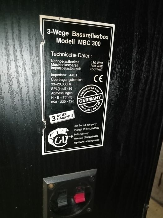 Kolumny głośnikowe CAT MBC300