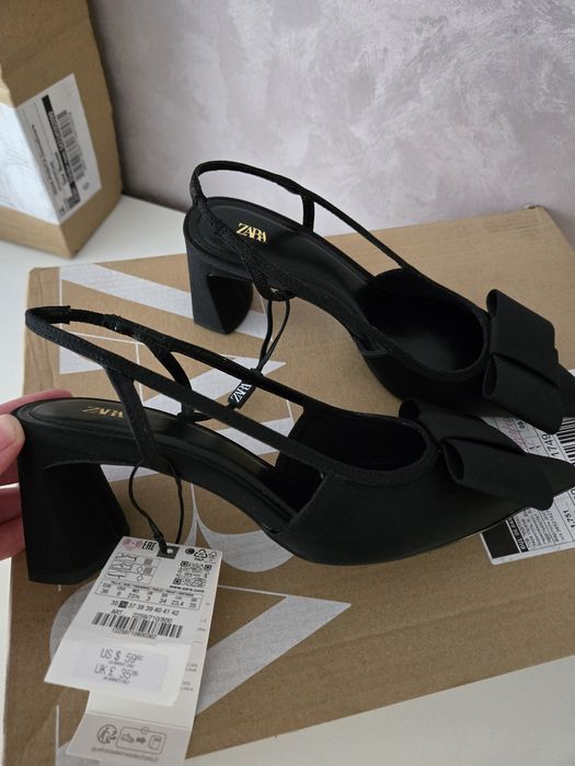 Нові текстильні туфлі zara 36 розмір 23,5 см