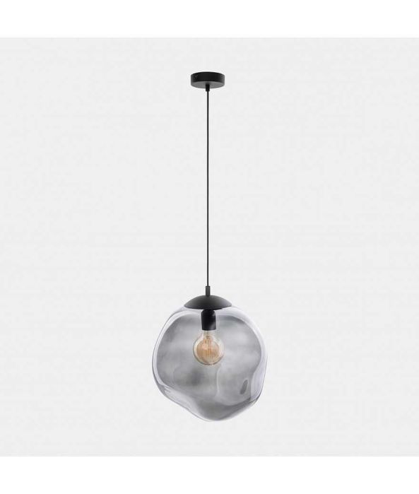 Lampa wisząca czarna szkło SOL TK Lighting Loft