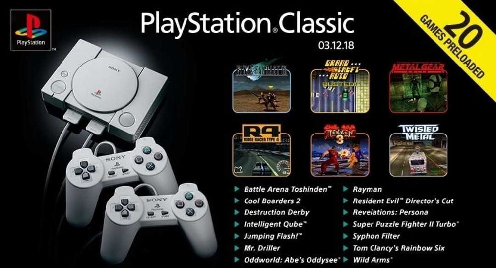 PlayStation Classic mini + Project Eris 8Gb