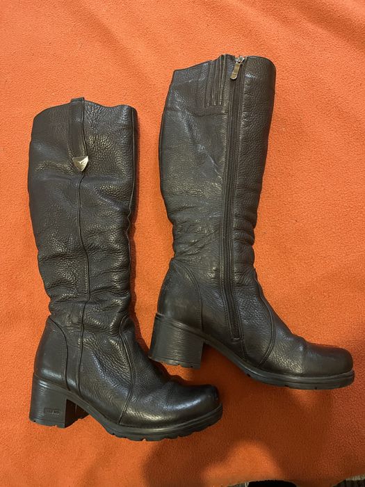 Шкіряні зимові сапожки