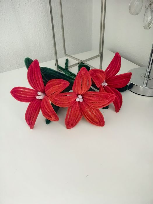 Kwiaty ręcznie wykonane