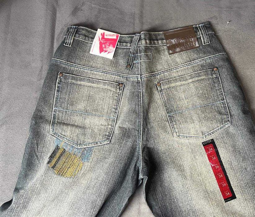 Spodnie LOT29 z USA luźne spodnie skate 34 haftowane