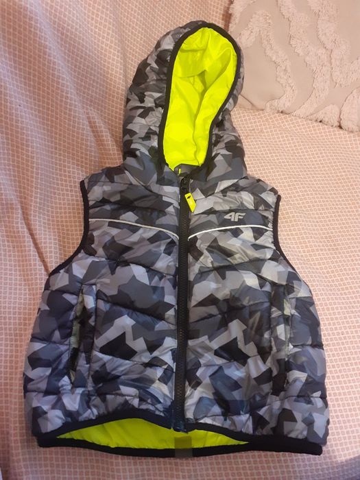 bezrękawnik kamizelka moro z kaptur 4F rozmi