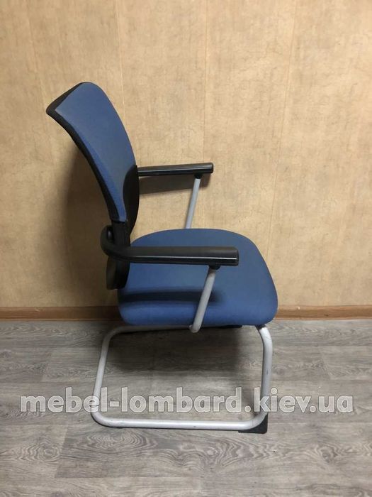 Кресло офисное, для конференций "Steelcase " "Синий" бу