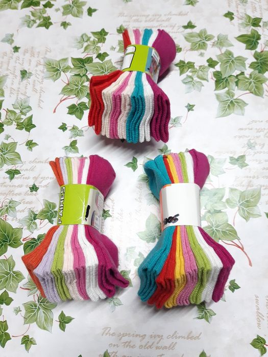 Meias menina, 14, 28 ou 42 pares tamanho 23/26