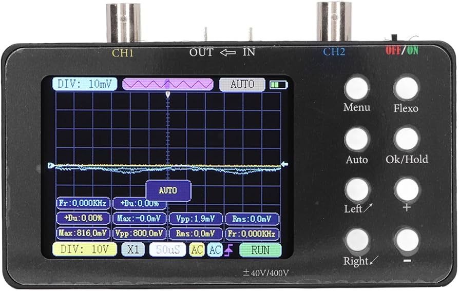 Fyflyear Mini oscyloskop cyfrowy 50M częstotliwość próbkowania10M