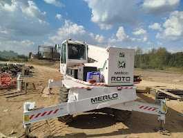Usługi dźwigowe ładowarka Merlo dźwig liebherr