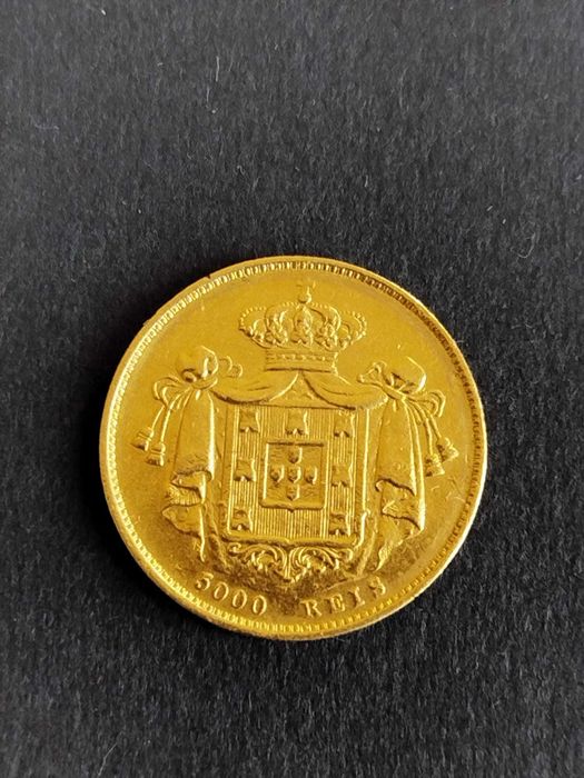 1861 - D. Pedro V - 5000 Reis - Ouro