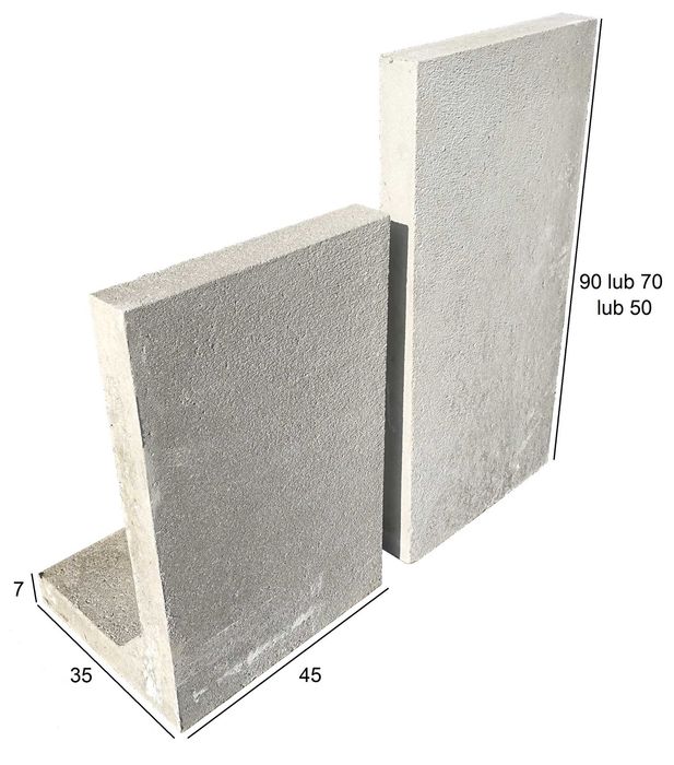 Elki L-ki betonowe / mur oporowy 50 cm