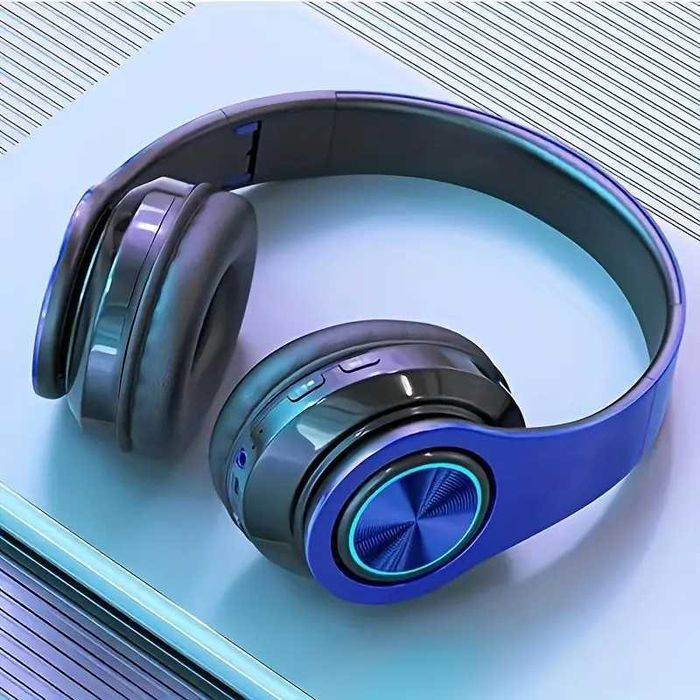 наушники новые беспроводные синие