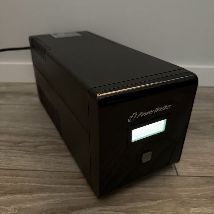Zasilacz awaryjny UPS PowerWalker VI LCD/FR 1000VA/600W + NOWE aku '25