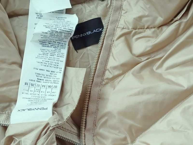 Max Mara puchowy pikowany płaszcz 34