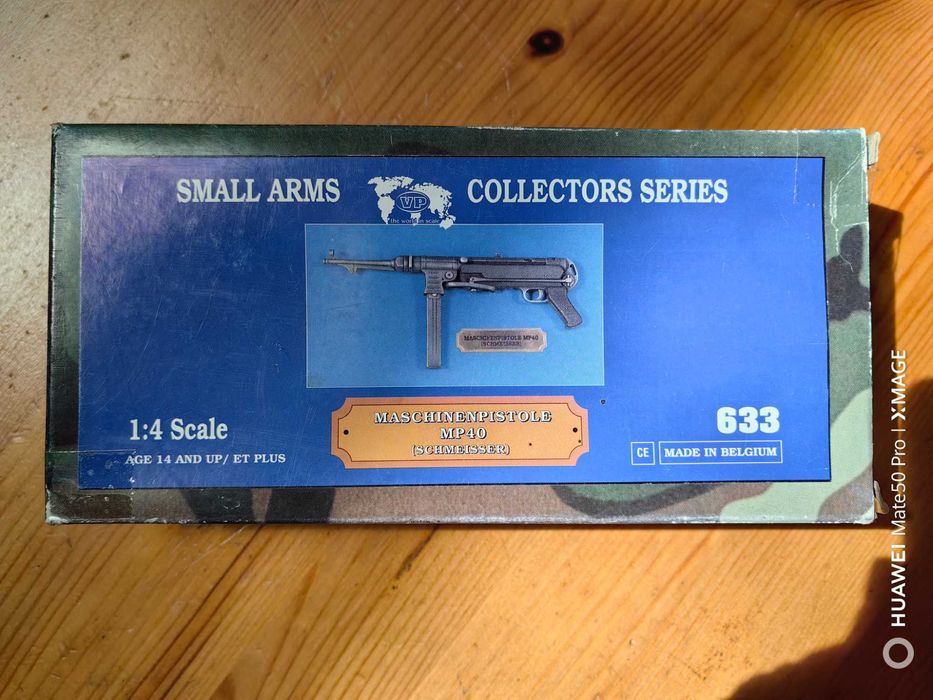 Maschinenpistole MP 40 (Schmeisser),  Verlinden, skala 1:4