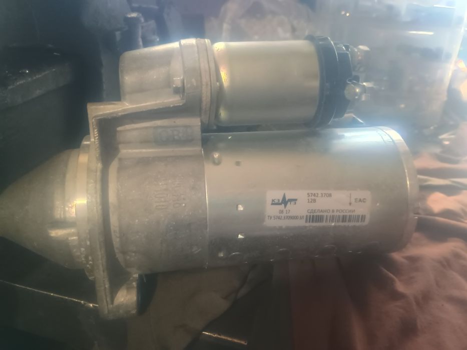 Новый стартер на Газель 405 406 двигатель