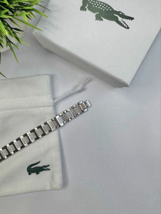 Новий! Браслет Lacoste чоловічий | спібний браслет натруку лакосте