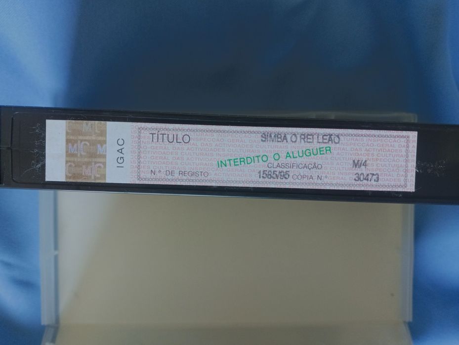 Filme desenho animado infantil cassete HVS