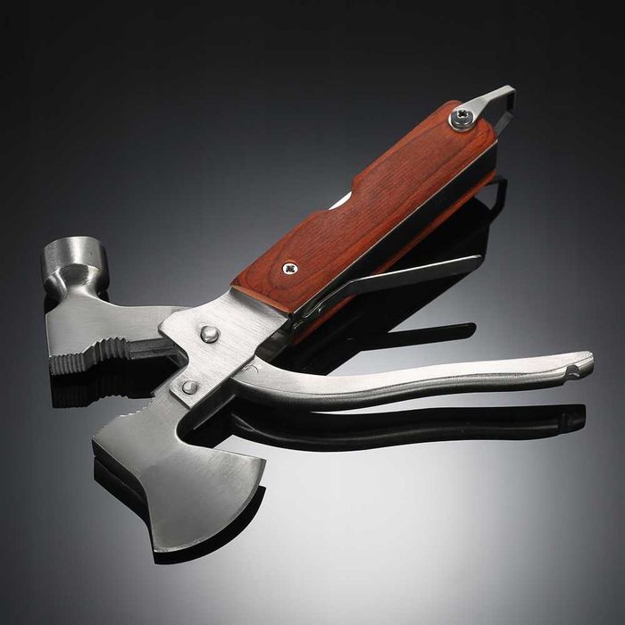 Multitool 12w1 młotek kombinerki scyzoryk survival