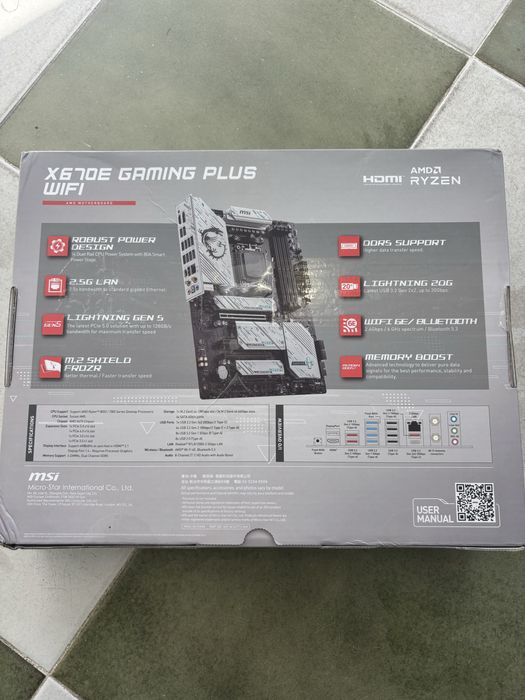 MSI X670e Gaming PLUS wifi