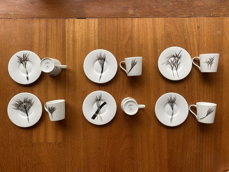 Conjunto de 6 chávenas de café