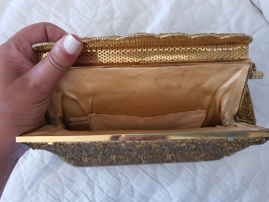 Bolsa dourada vintage