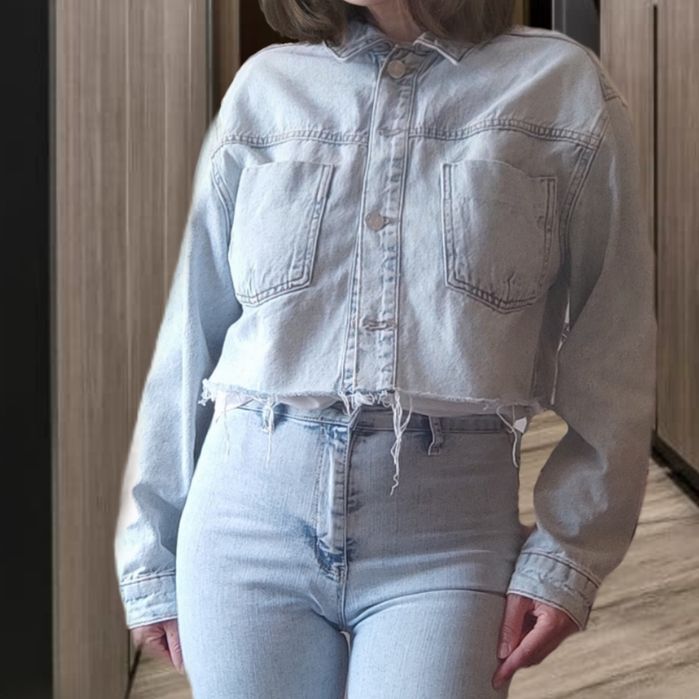 Джинсовка Zara куртка джинсова