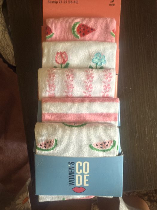 Носки 5 пар різні цікаві women code