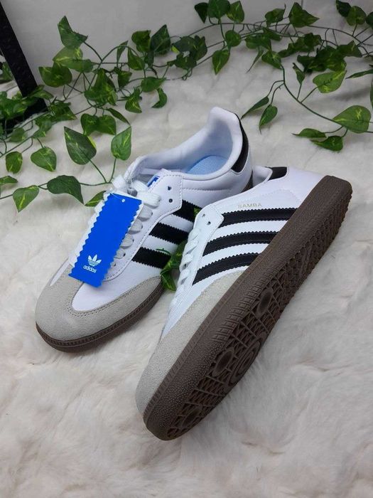 Кросівки Adidas Samba OG White білі шкіра/замша унісекс 37-41 без передоплати