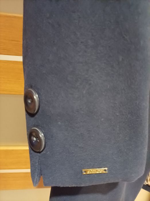 Płaszcz damski granatowy