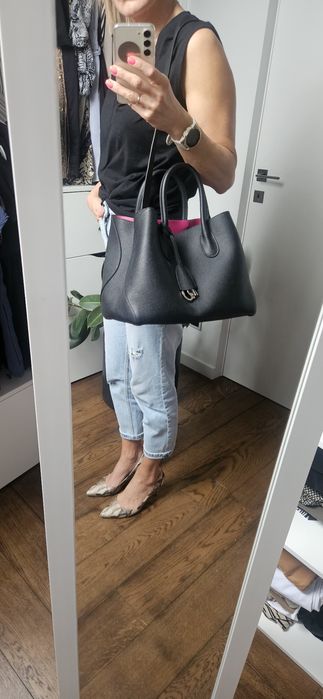 Torebka Dior czarna plus róż