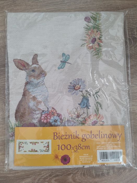 Bieżnik , obrus gobelinowy , Wielkanoc . 100x38