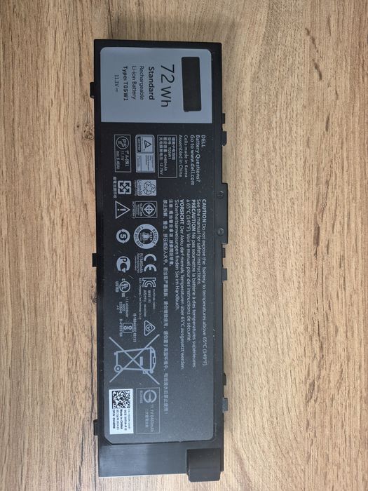 Oryginalna Bateria Dell T05W1 72Wh