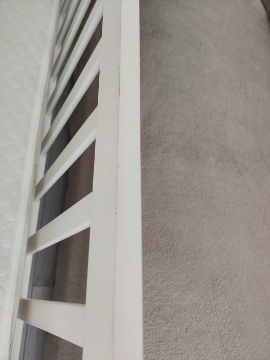 Ліжко дитяче біле з маятником та матрацом. 3 в 1 - Львів