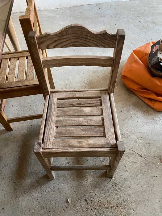 cadeira de jardim de madeira