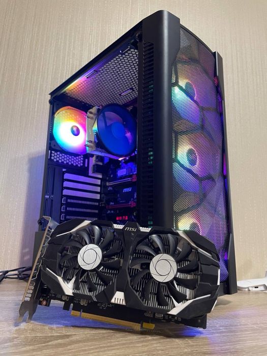 Игровой ПК, компьютер для игор ryzen 5, rx5600xt, ddr4 16gb, 500w