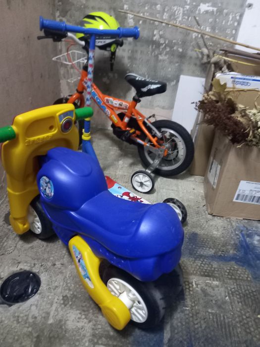 Bicicleta e trotinete criança (conjunto)