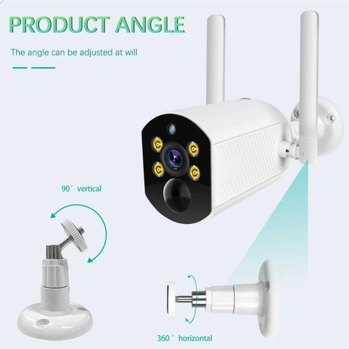 Sistema Vigilância WiFi Deteção Movimento e Visão Noturna - NOVO