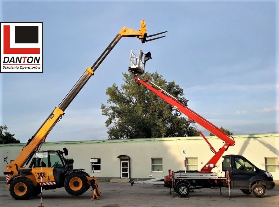 Kurs na podnośniki zwyżki podesty nożycowe koszowe